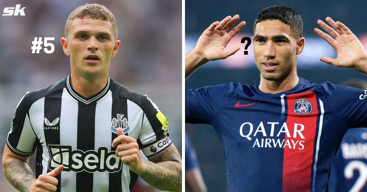 Kieran Trippier (left) and Achraf Hakimi (right)