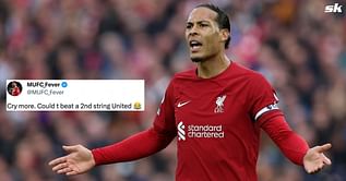 "Sore loser", Cry more" – Fans rip into 'arrogant' Liverpool captain Virgil van Dijk for his controversial comments on Manchester United
