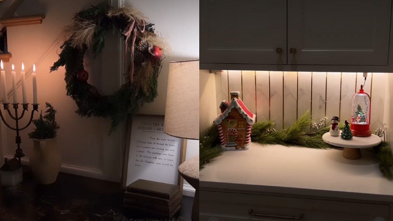 Another look at Trevor and Marissa Lawrence&#039;s holiday decor.