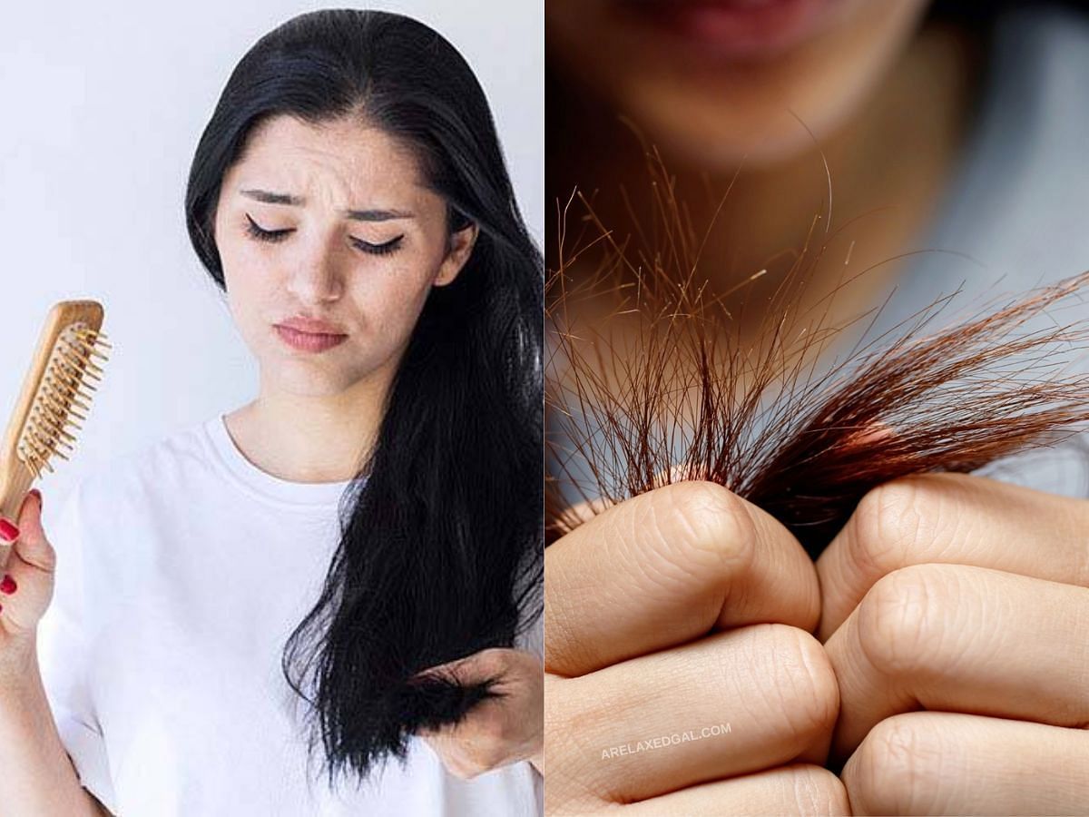 Steps to get rid of split ends (Image via Sportskeeda)