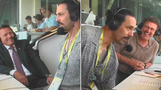 [Watch]"Anything been going on?"- On-air commentator sarcastically roasts Mitchell Johnson amidst David Warner controversy