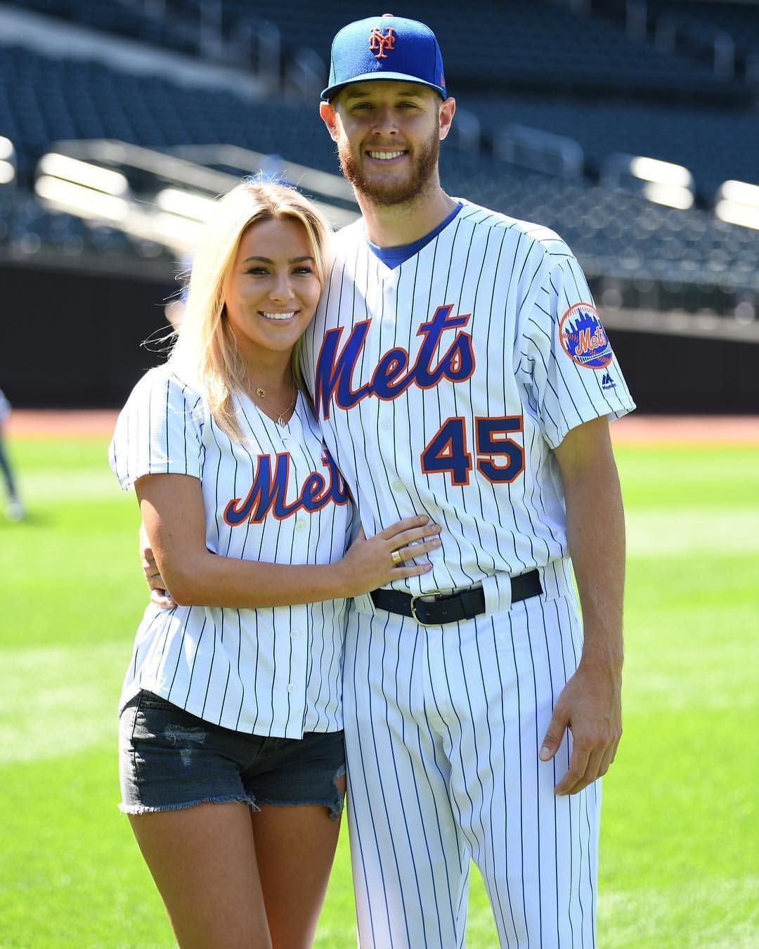 Zack Wheeler with his wife. Zack Wheeler&rsquo;s official Instagram account - @wheelerpro45