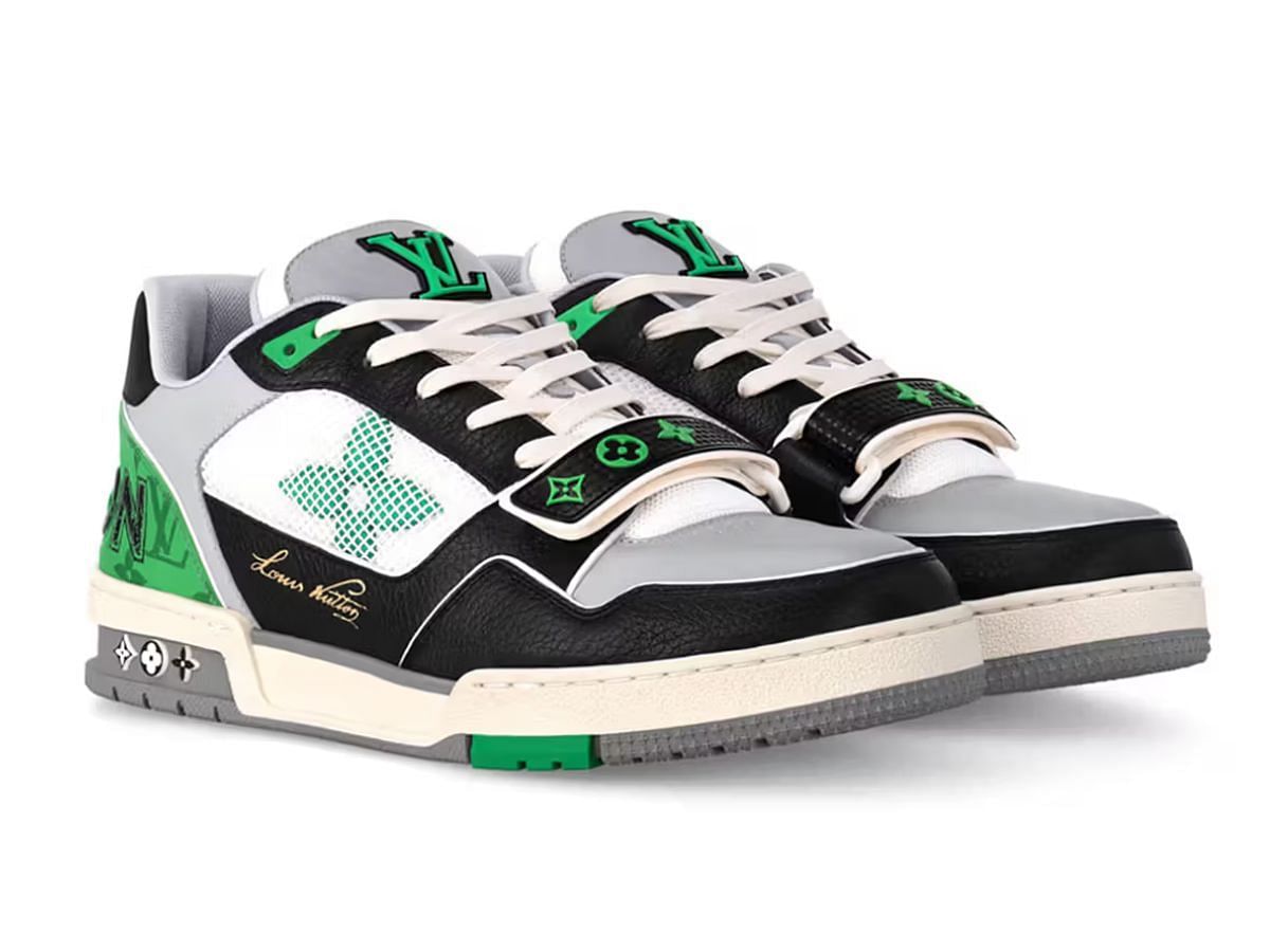 Louis Vuitton Trainer Green Sneakers (Image via brand website)