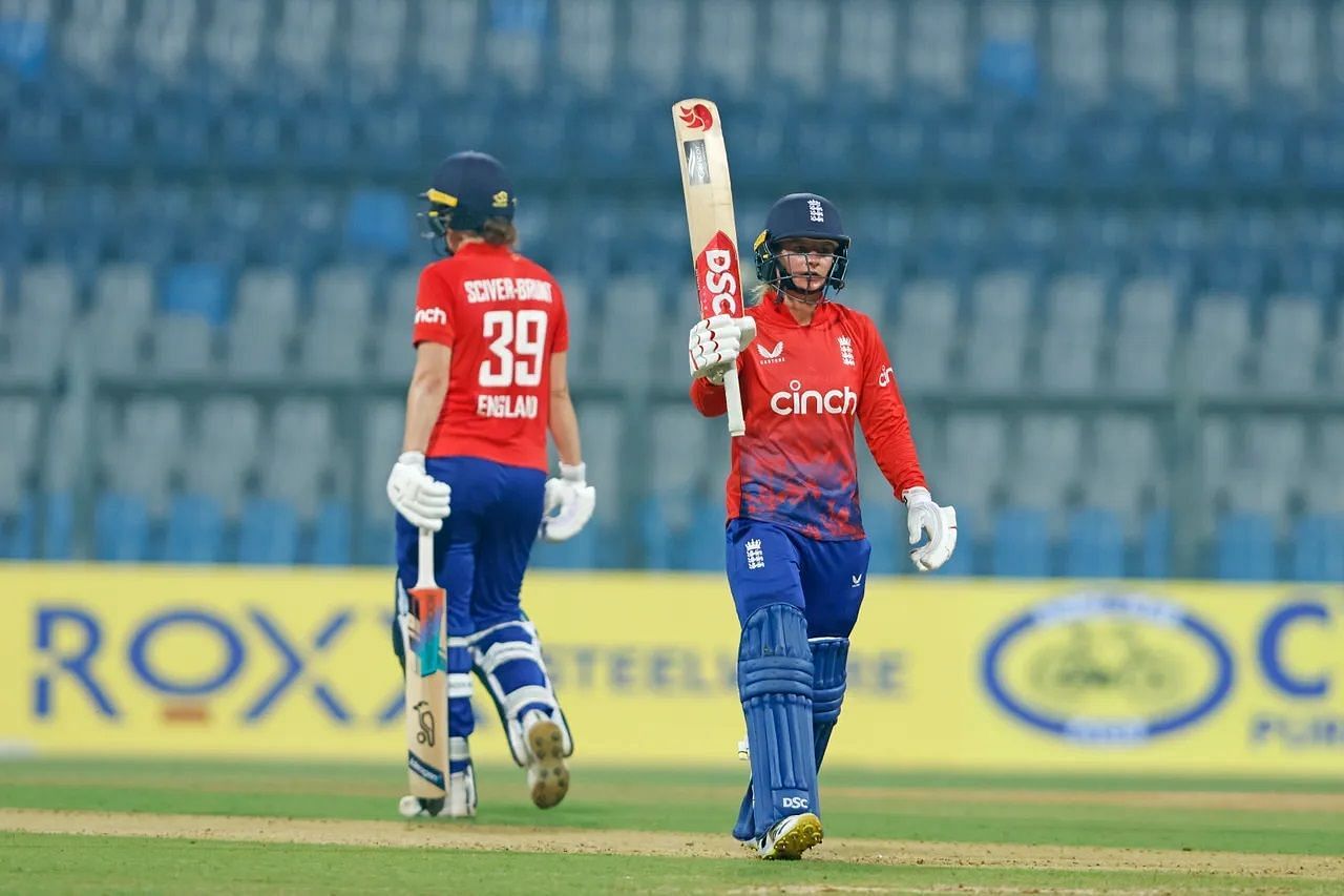 Danni Wyatt and Nat Sciver-Brunt added 138 runs for the third wicket. [P/C: BCCI]
