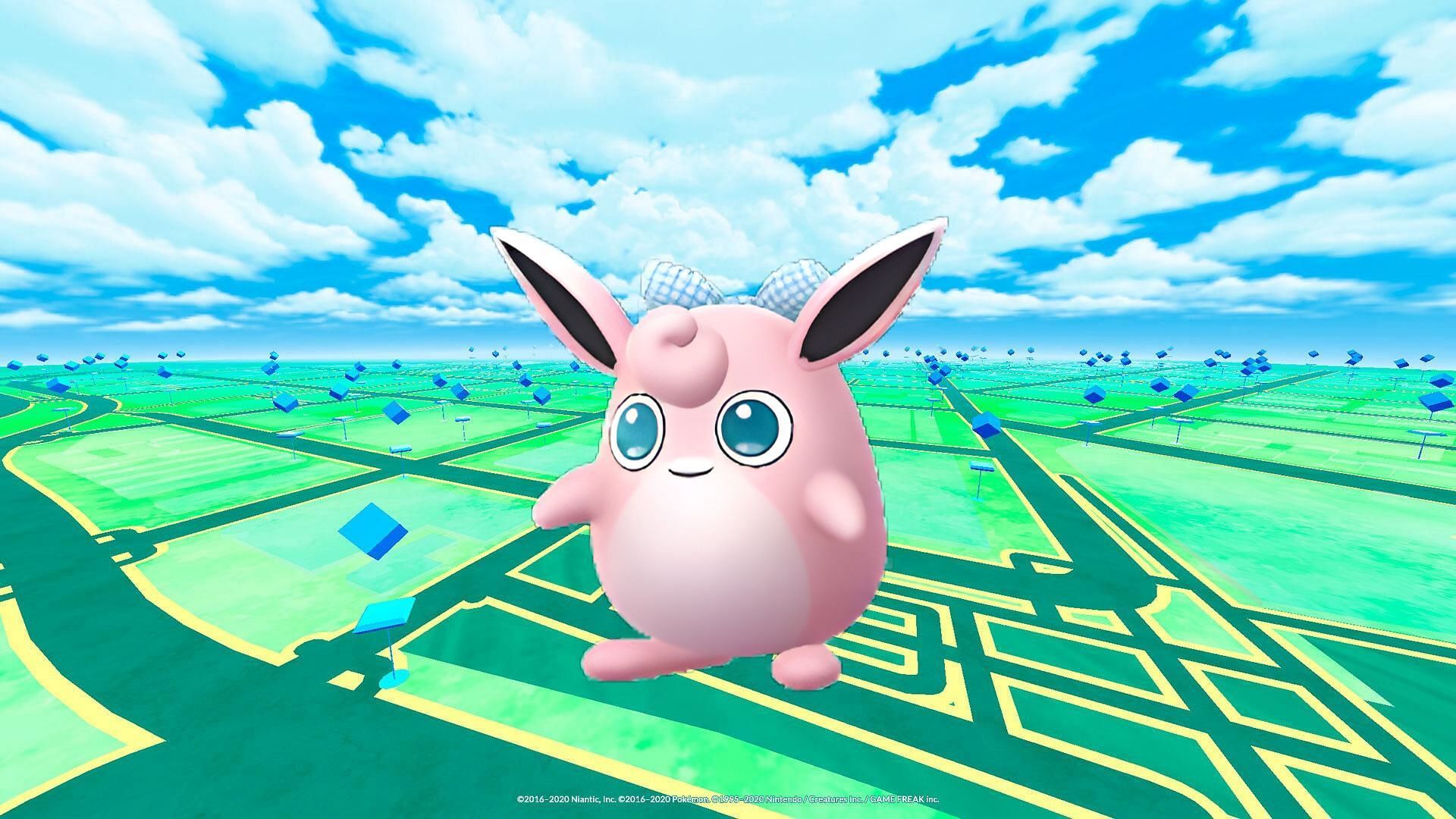 Ribbon Wigglytuff as it appears in Pokemon GO (Image via Niantic)