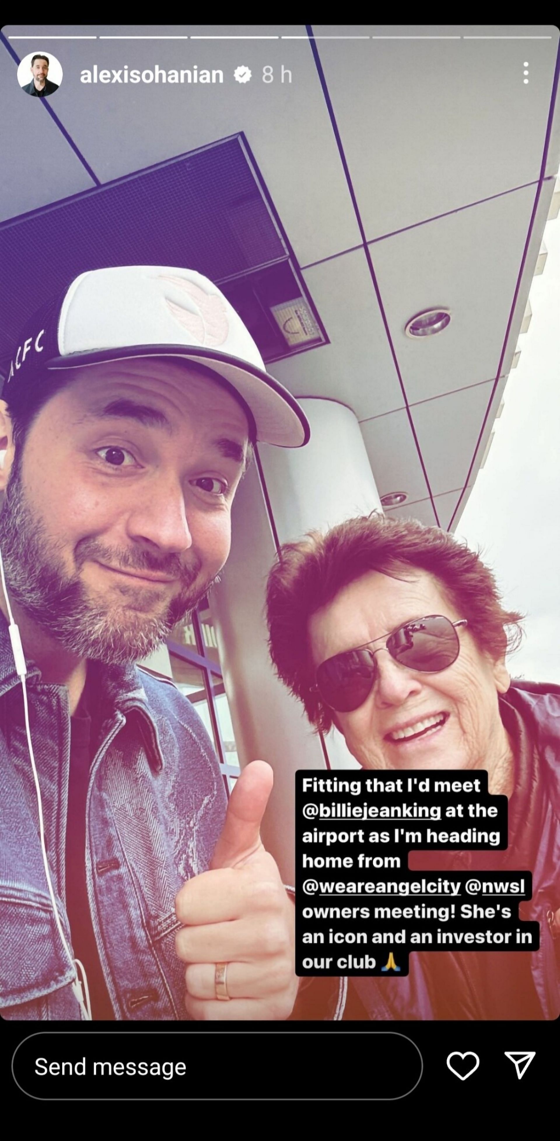 Alexis Ohanian&#039;s Instagram story
