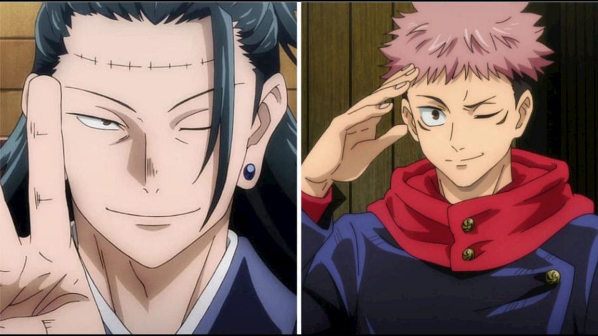 Kenjaku and Yuji  Itadori in Jujutsu Kaisen (Image via MAPPA)