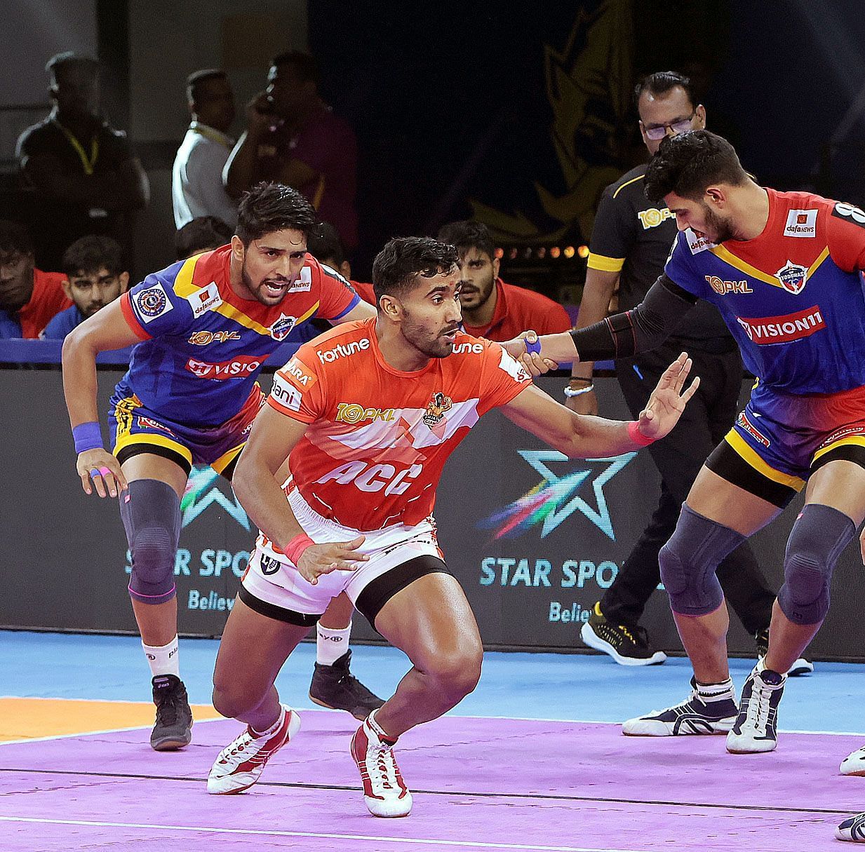 Rakesh secured 14 points against UP Yoddhas in PKL 2023 clash on Saturday (Image Source: PKL)