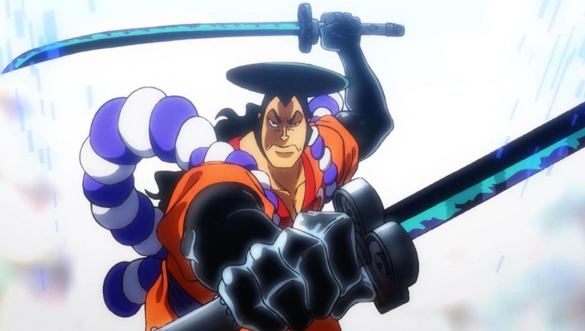 Kozuki Oden&#039;s two sword style (Image via Toei Animation)