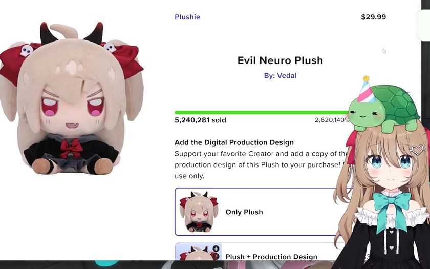 Neuro Sama Creator Vedal987 Shares 100 Discount Code For 30 Plushie