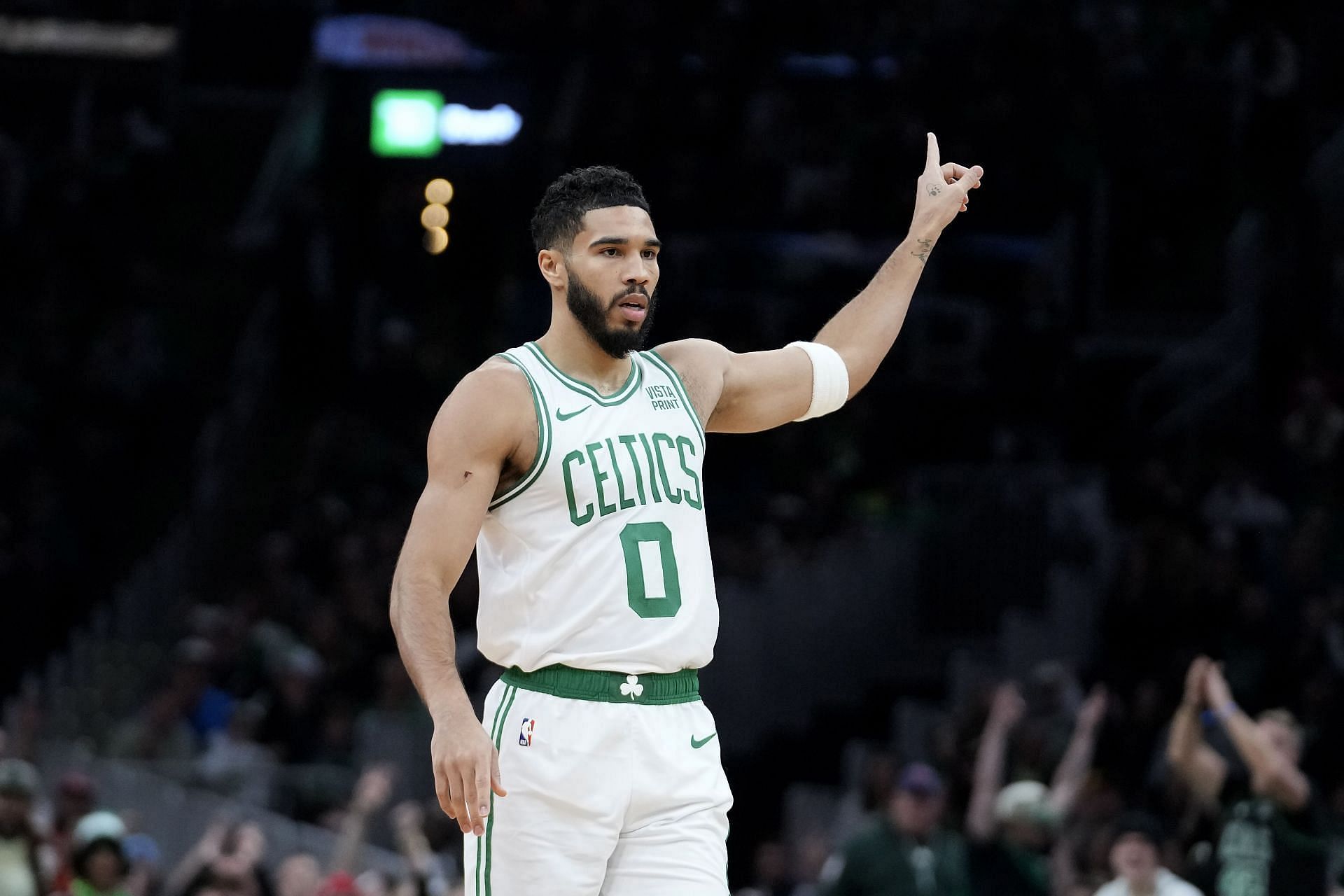 Celtics' Jayson Tatum in action