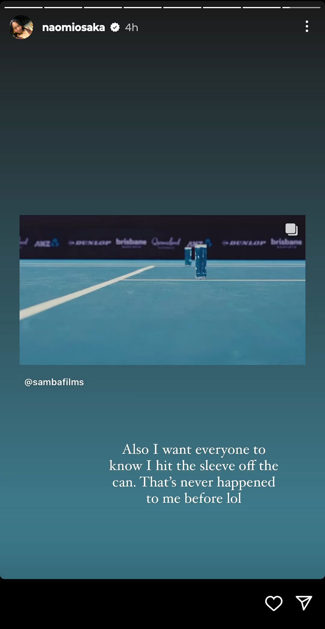 Naomi Osaka on Instagram