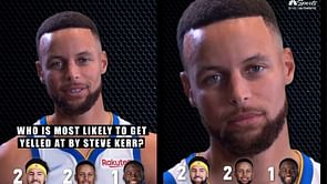 Watch: Steph Curry's priceless reaction as he answers who Steve Kerr yells at the most