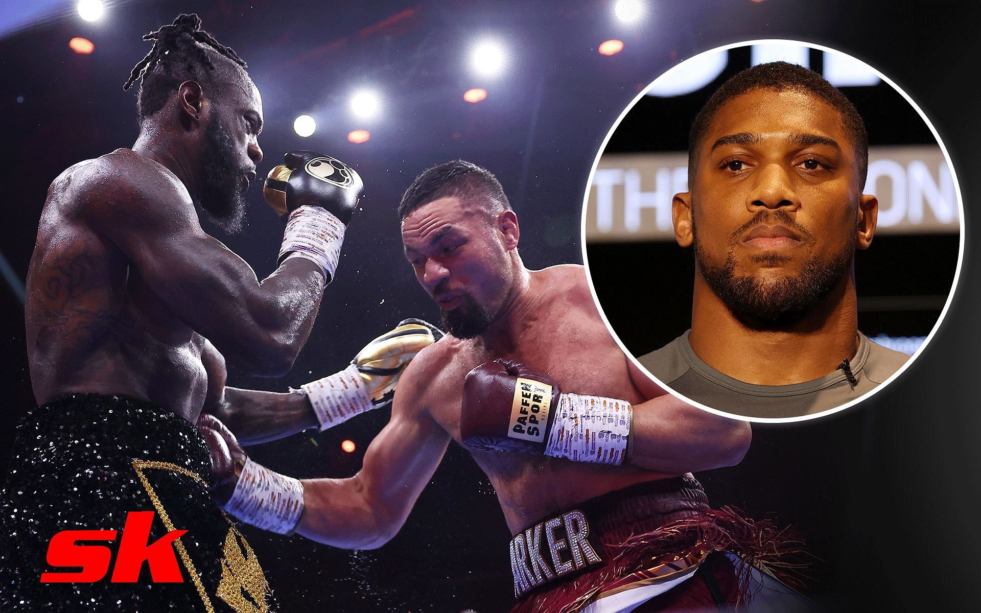 Anthony Joshua speaks on a possible fight against Deontay Wilder [Images via Getty]