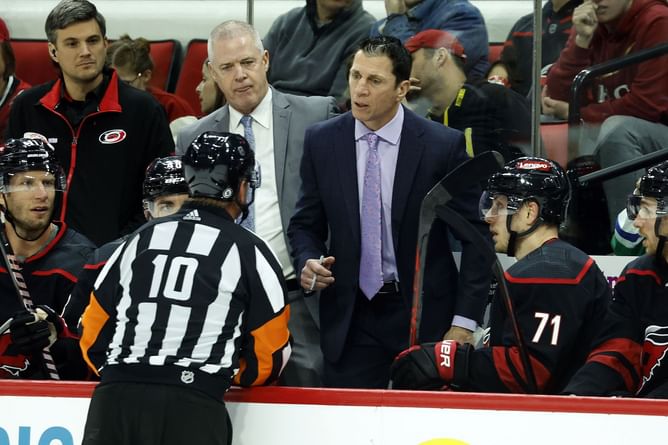"50-0": Rod Brind'Amour livid as Hurricanes concede five goals in under 30 minutes against Edmonton Oilers