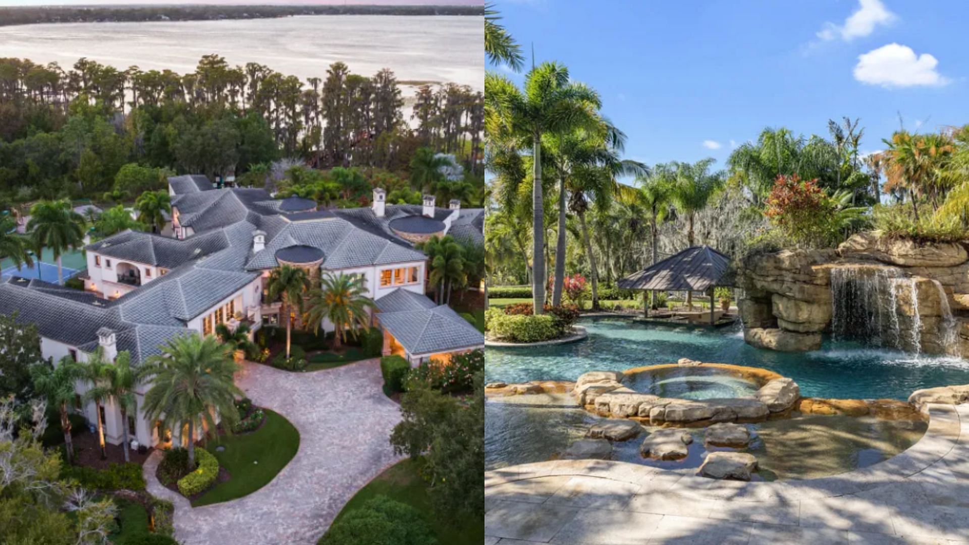 Johnny Damon&#039;s mansion exteriors