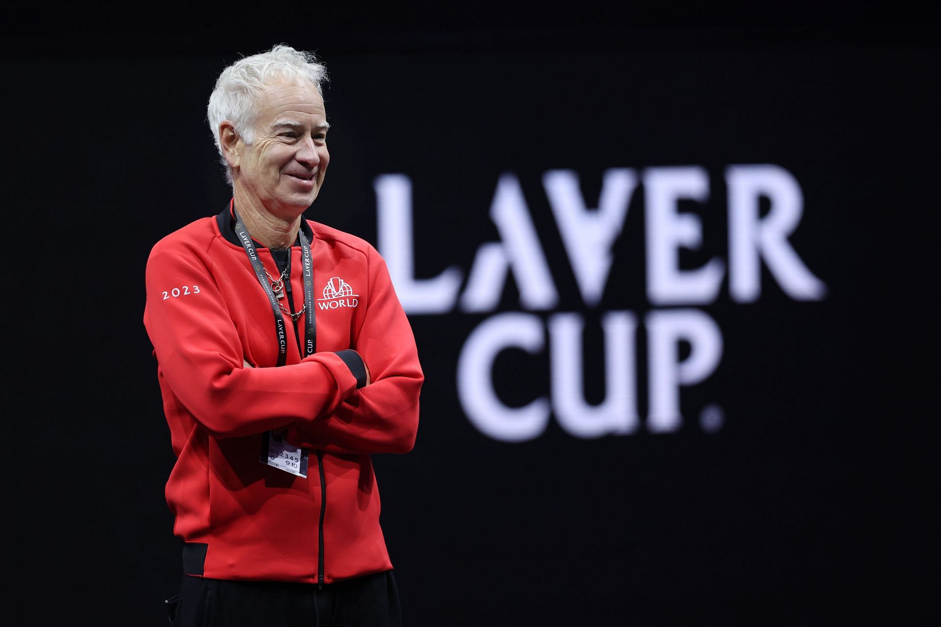 John McEnroe pictured at the 2023 Laver Cup