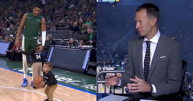 "He can make some free throws": Steve Novak mockingly throws shade at Giannis Antetokounmpo and Co. as his kids warm-up