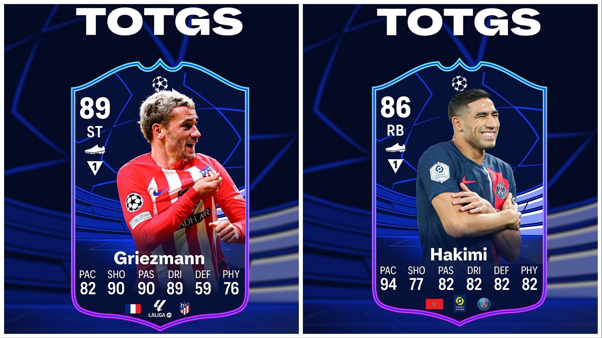 TOTGS leaks have arrived (Images via Twitter/itsZTradingZ and Twitter/BobtheEAFCLeaks)