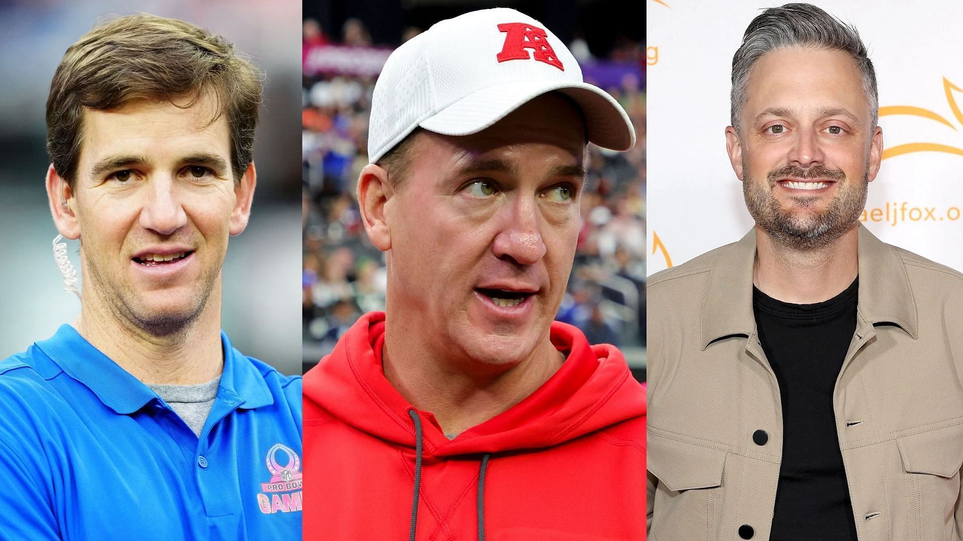 Eli Manning, Peyton Manning, and Nate Bargatze