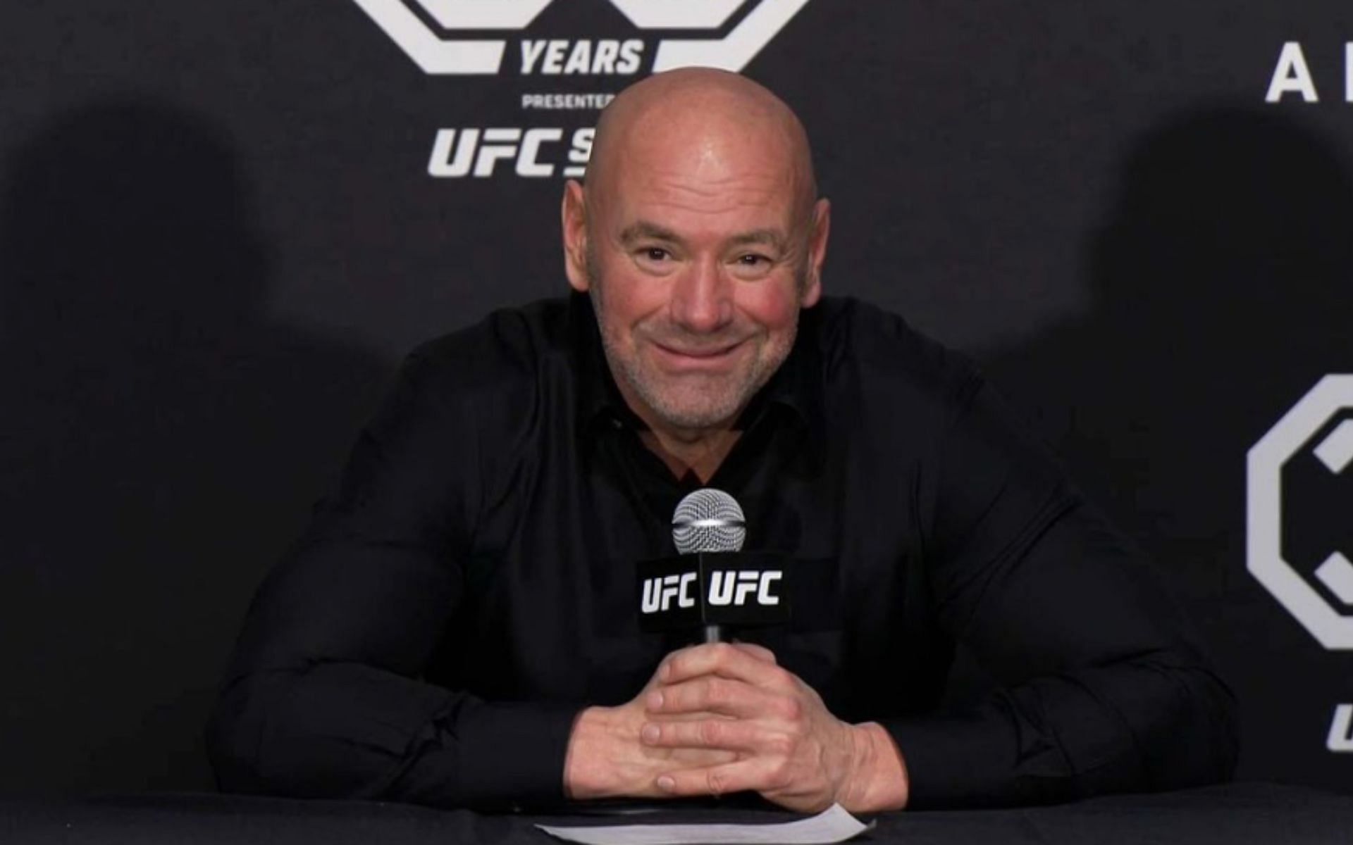 Dana White post-fight at UFC 296 [Photo Courtesy @viciomma on X]