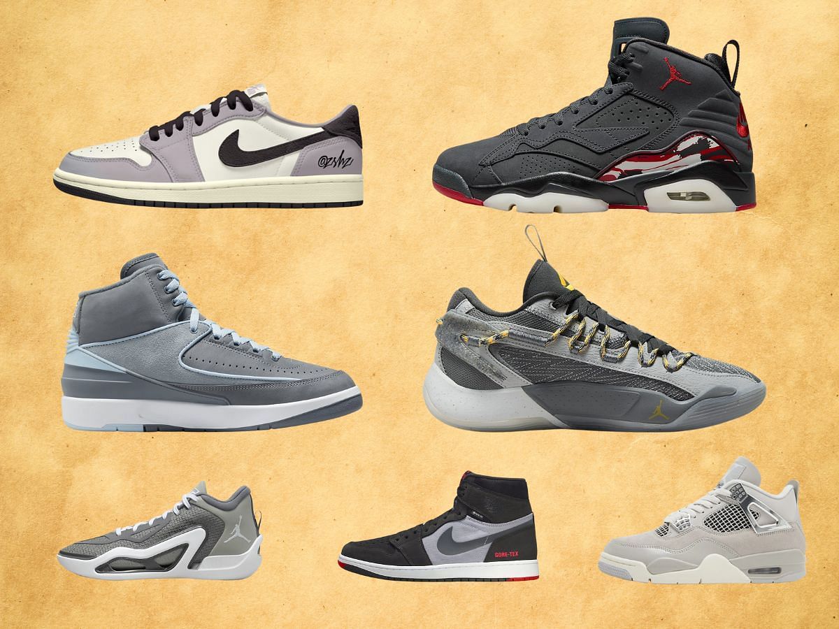 Best hot sale grey jordans