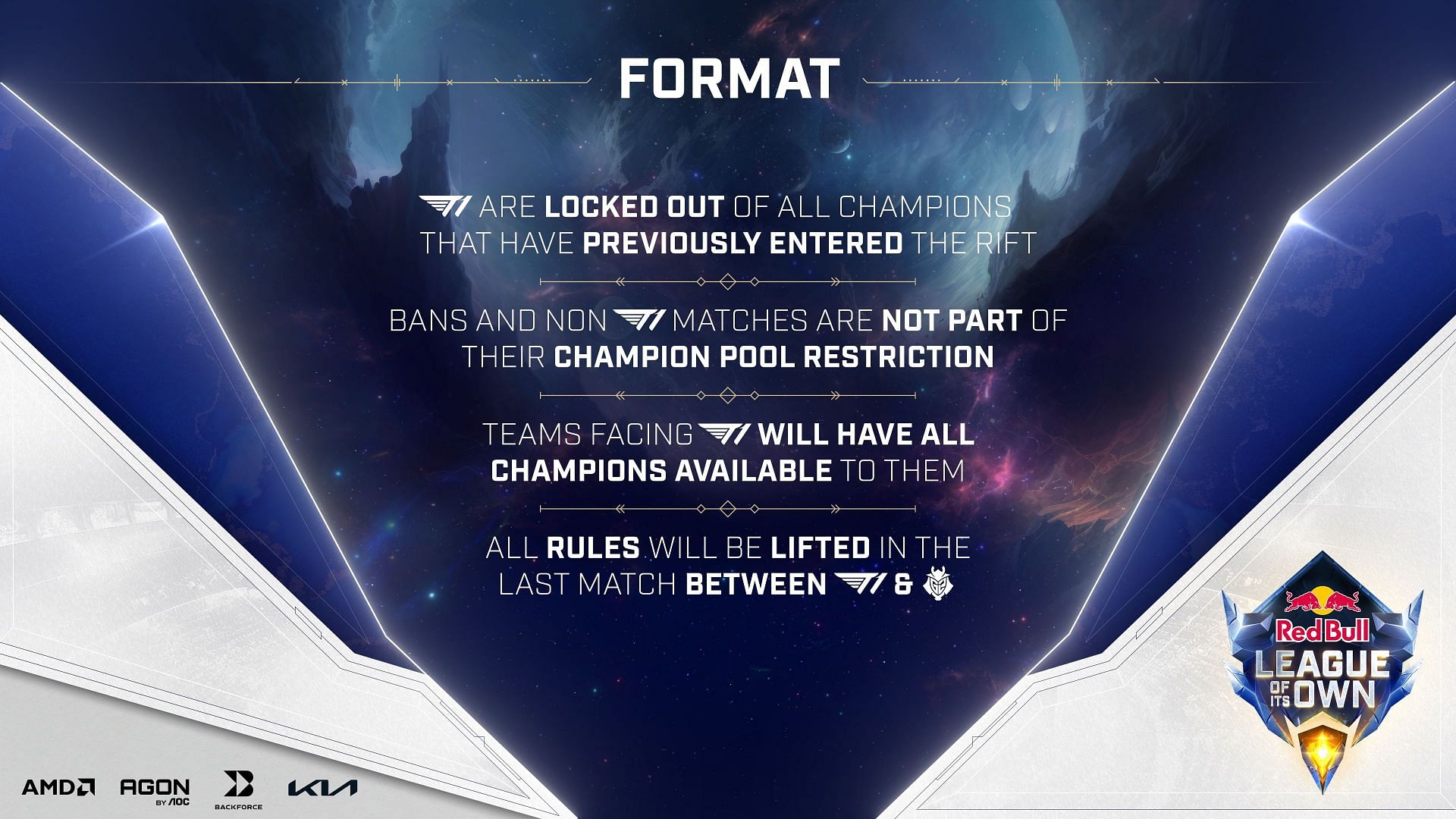 T1 will be under added pressure with a few sets of rules (Image via Red Bull Gaming)