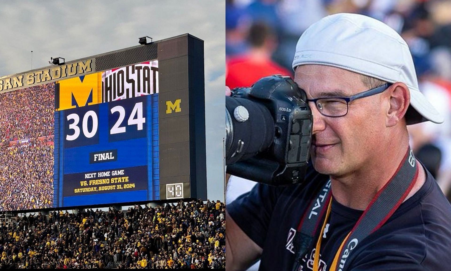 Ohio Photographer Aaron Josefczyk saved from near death at Michigan-Ohio State game 