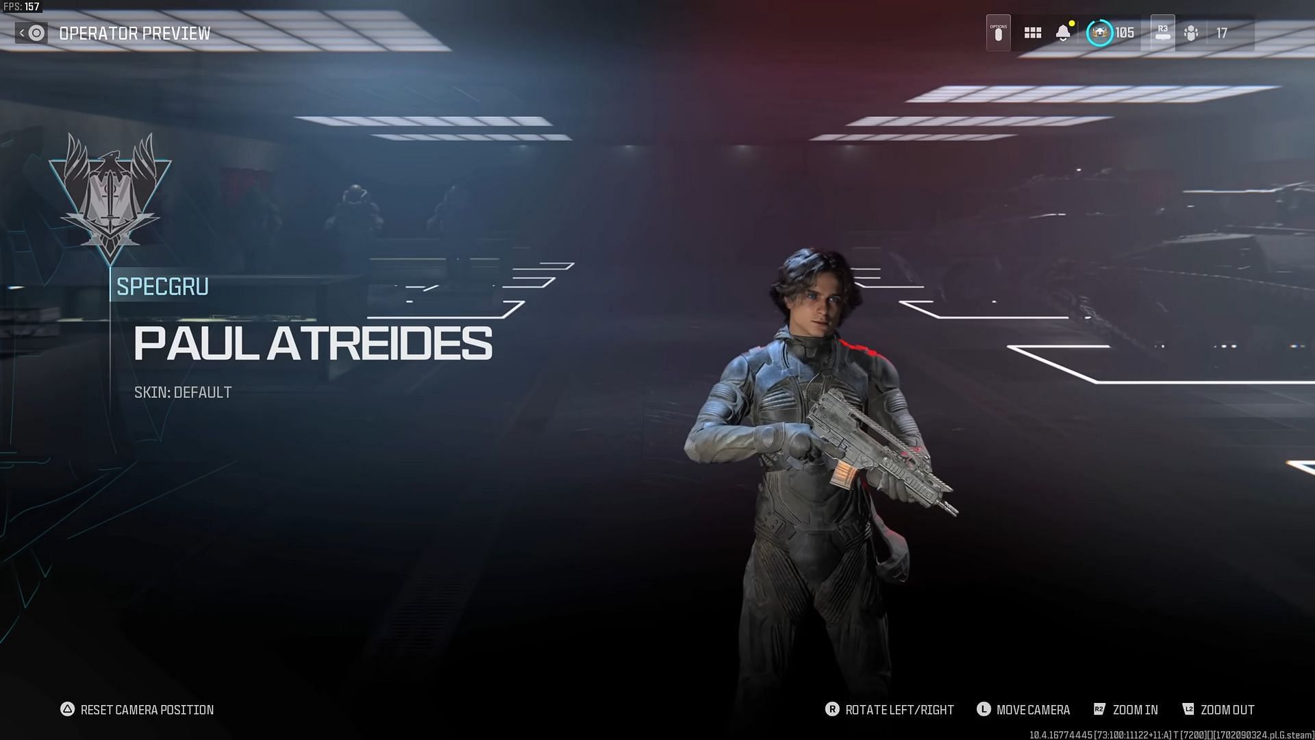 Paul Atreides Operator bundle (Image via Activision and youtube.com/@Tridzo)