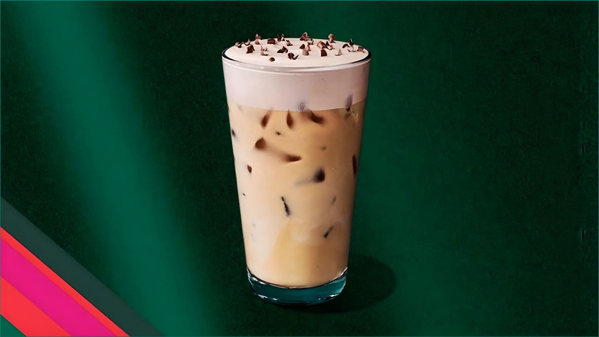 The new Merry Mint White Mocha is priced at over $8 (Image via Starbucks)