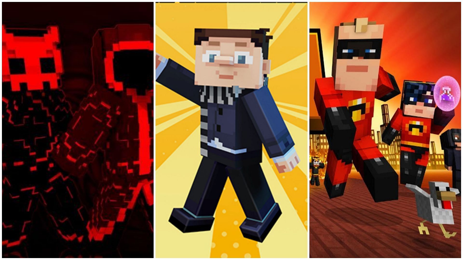 Minecraft Marketplace has loads of free and paid skins (Image via Mojang)