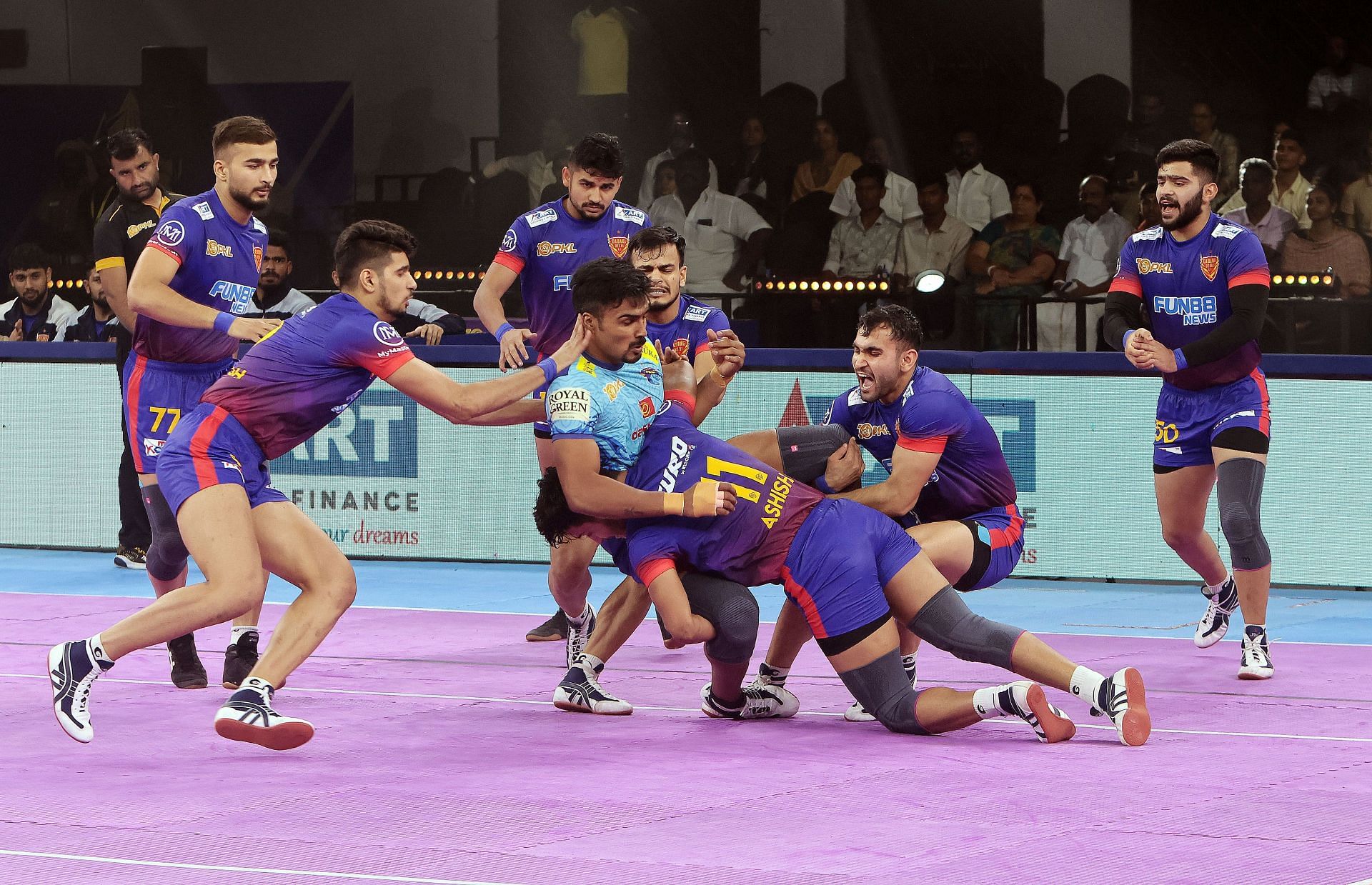 Can Dabang Delhi edge past an in-form Jaipur Pink Panthers? (Credit: PKL)