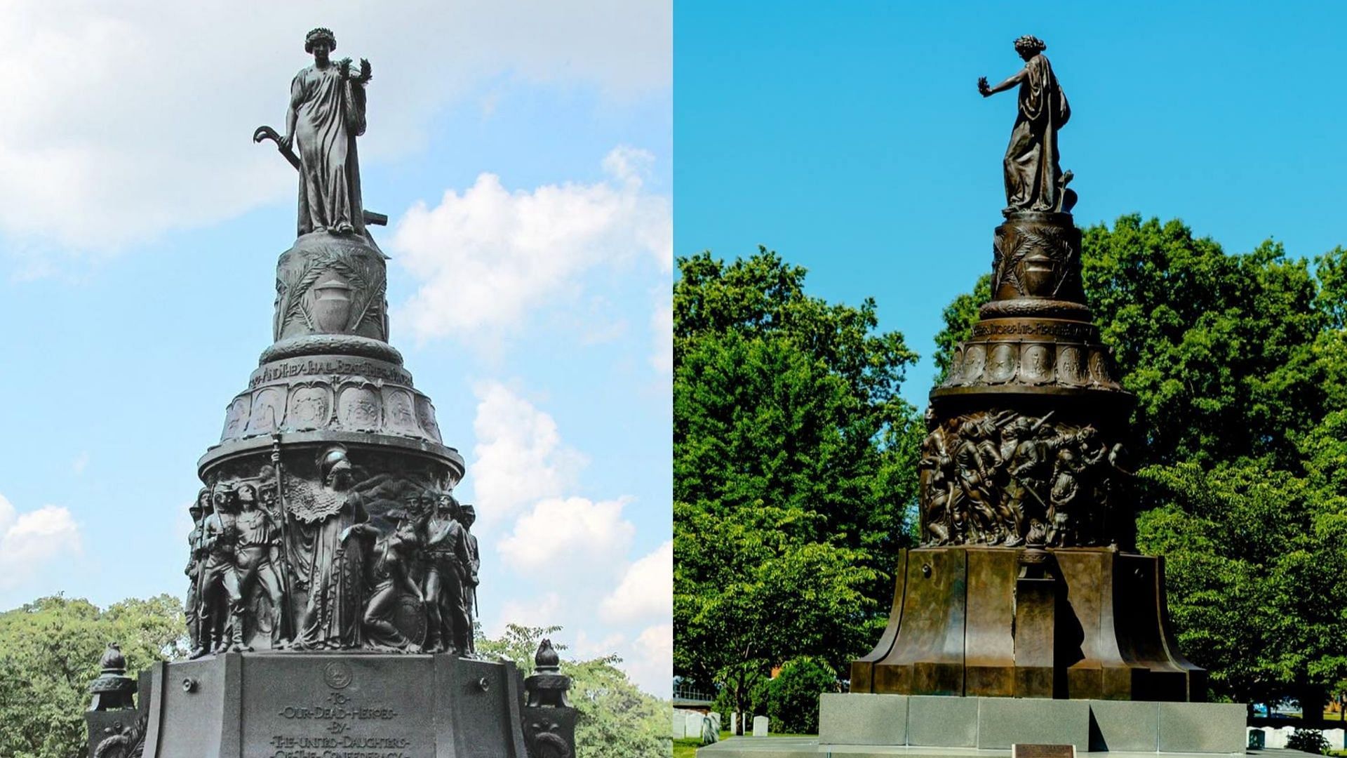 The Confederate Memorial at Arlington National Cemetery is in the midst of a removal. (Image via Facebook/Jay Kresses, John Canary)