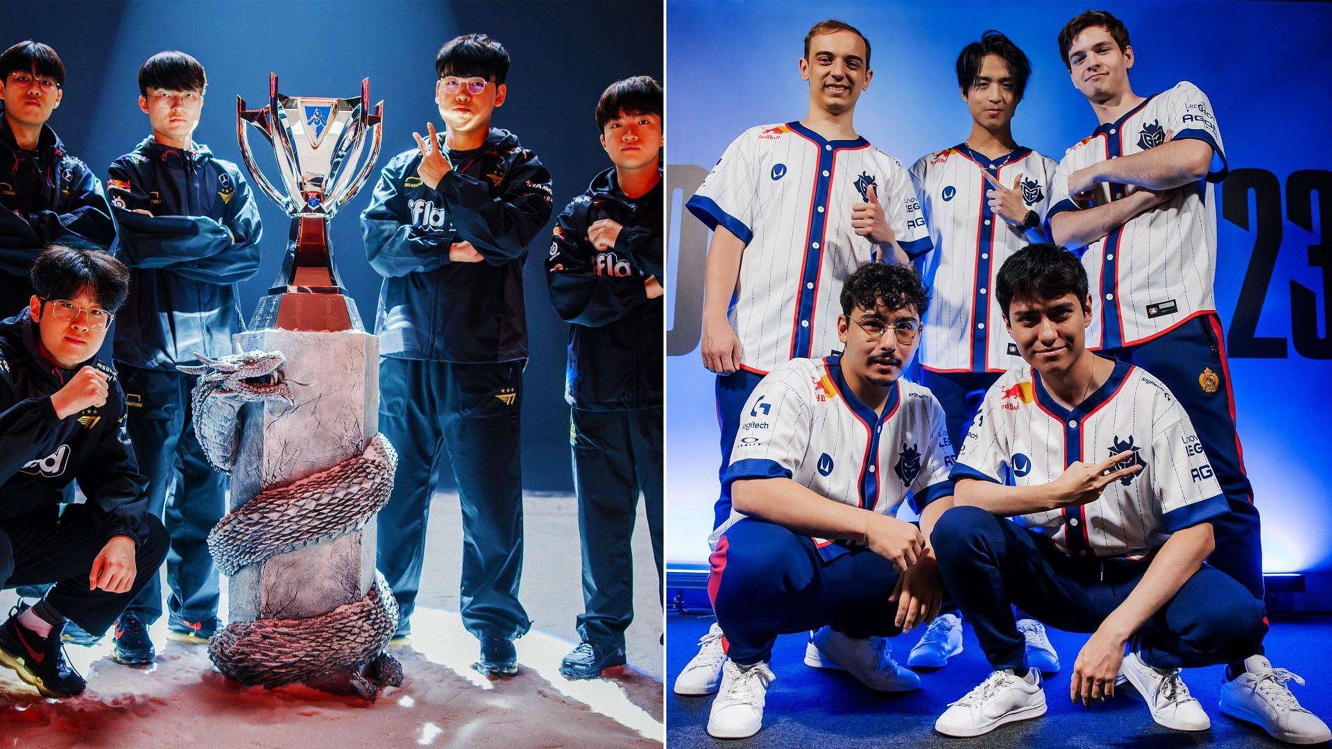 Red Bull League of Its Own 2023 will feature T1 vs. G2 Esports (Image via LoL Esports)