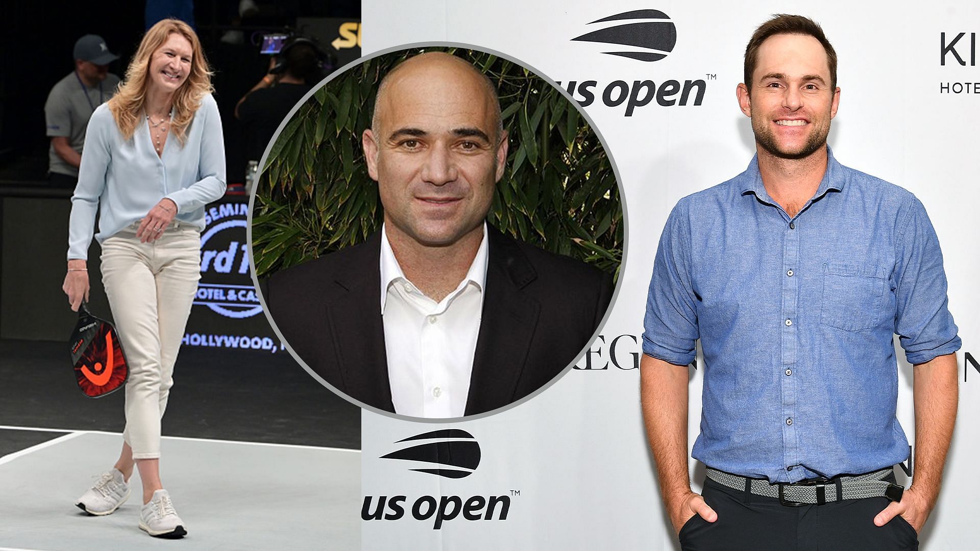 Andre Agassi, Steffi Graf, Andy Roddick 