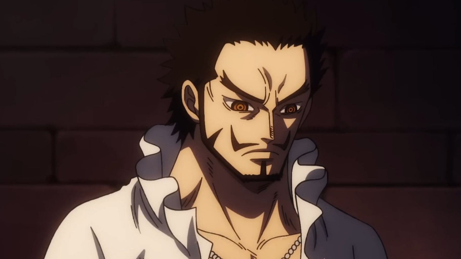 Mihawk as seen in One Piece (Image via Toei Animation)