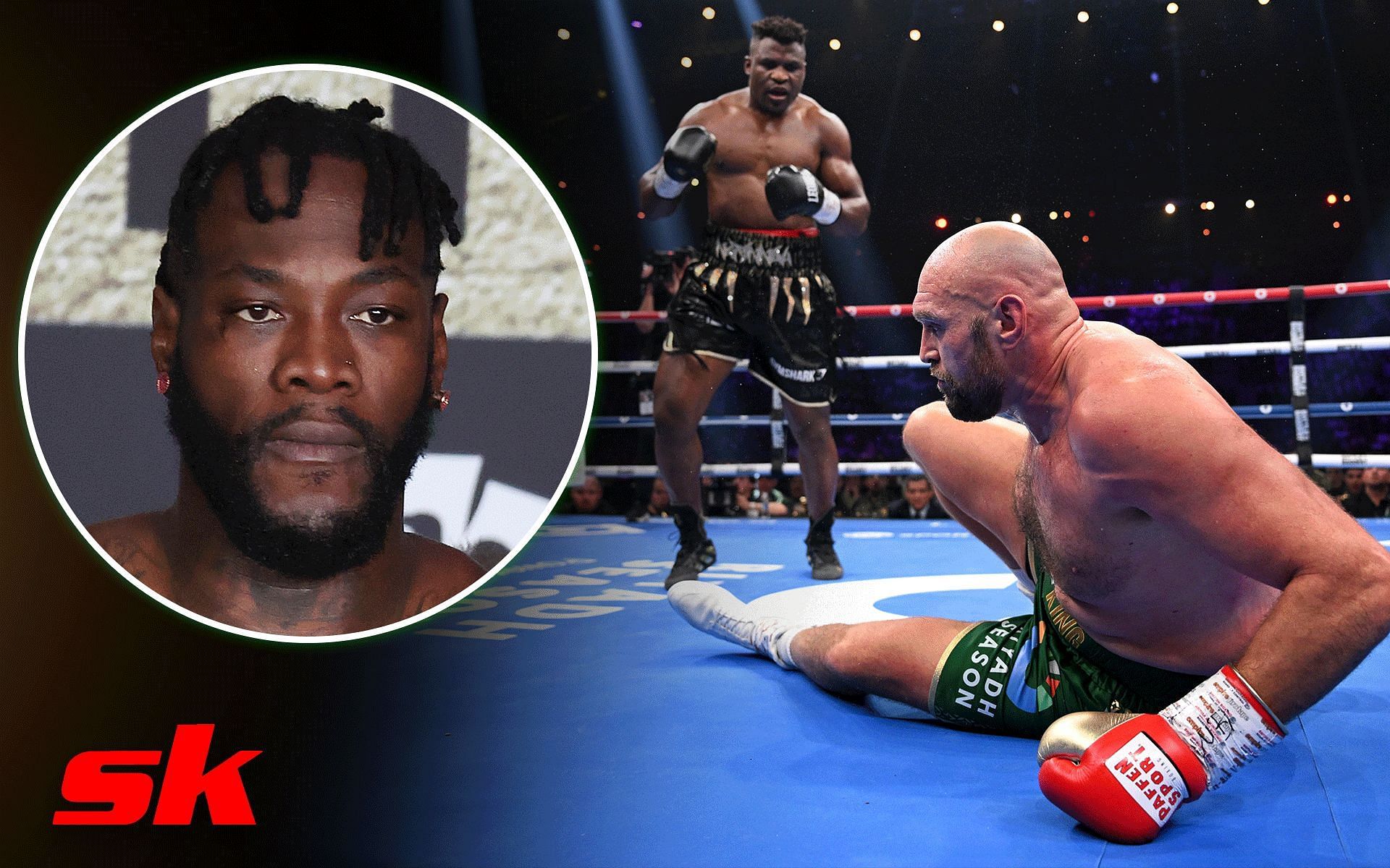 Deontay Wilder and Francis Ngannou vs. Tyson Fury [Image via Getty Images] 