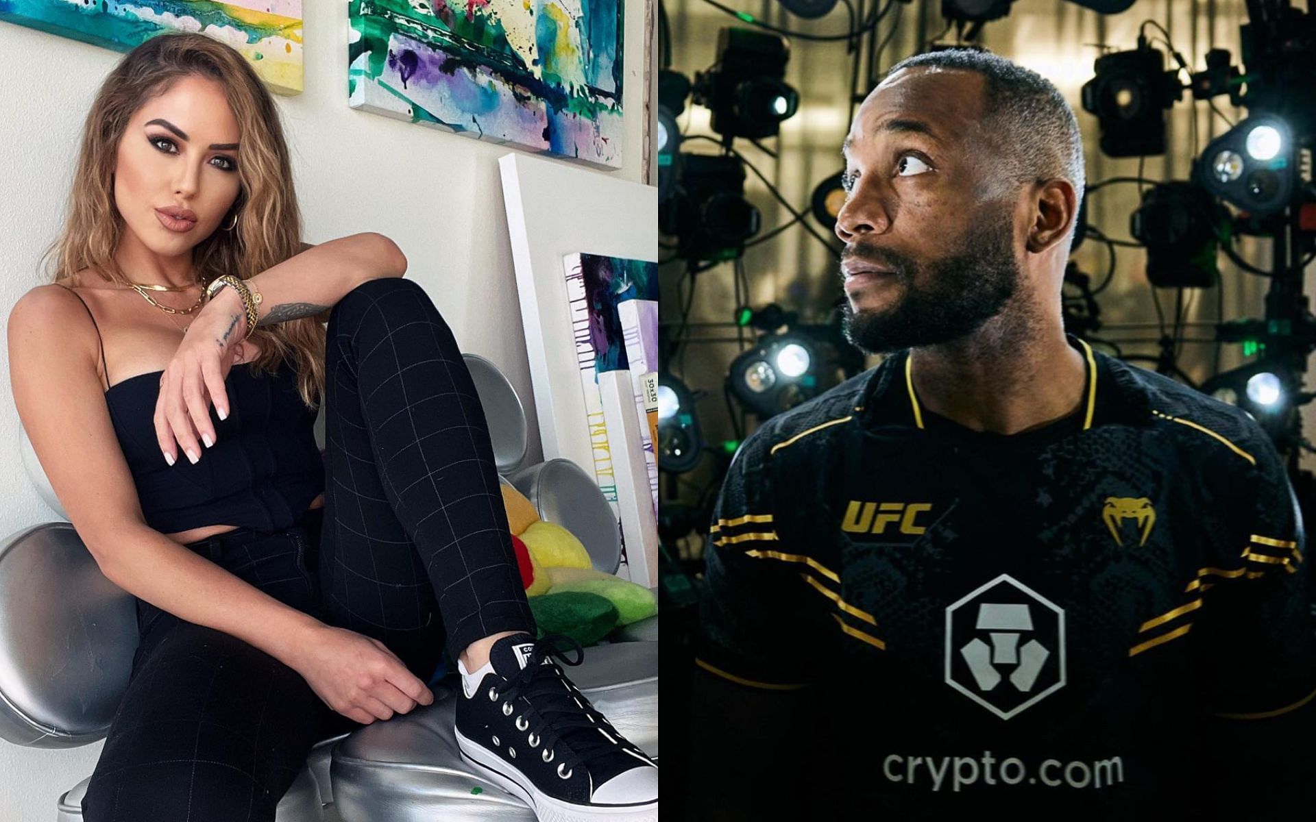 Brittney Palmer and Leon Edwards [Image via: @brittneypalmer and @leonedwardsmma on Instagram] 