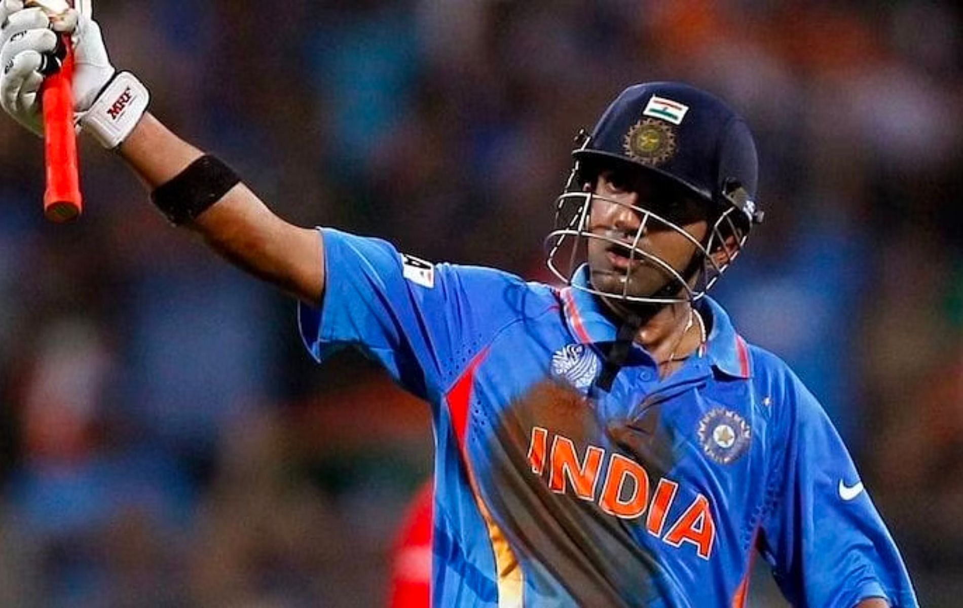 Gautam Gambhir narrowly missed out on a century in 2011 World Cup final. (Pic: X)