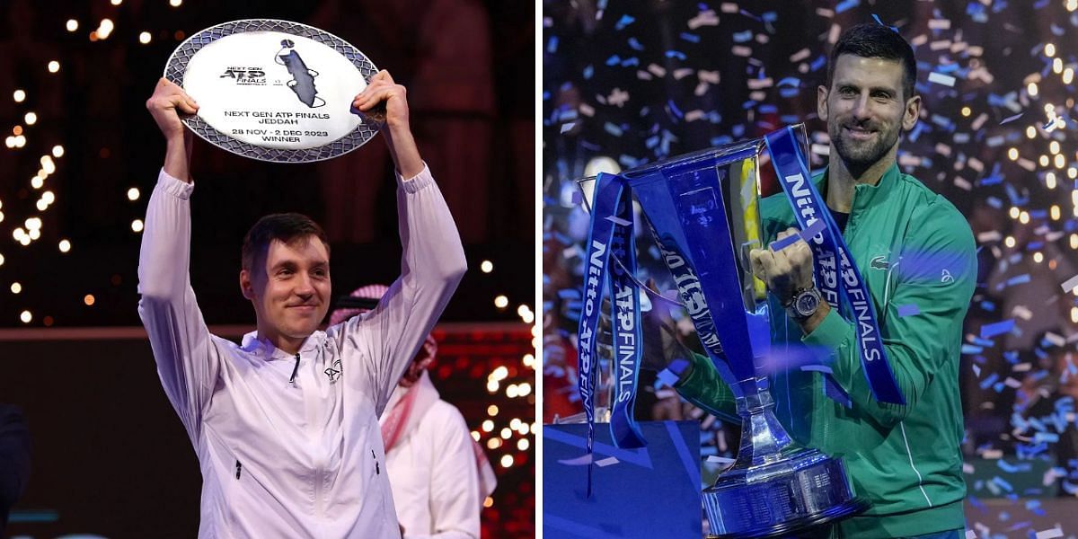 Hamad Medjedovic and Novak Djokovic won the eyear-end tournaments in 2023