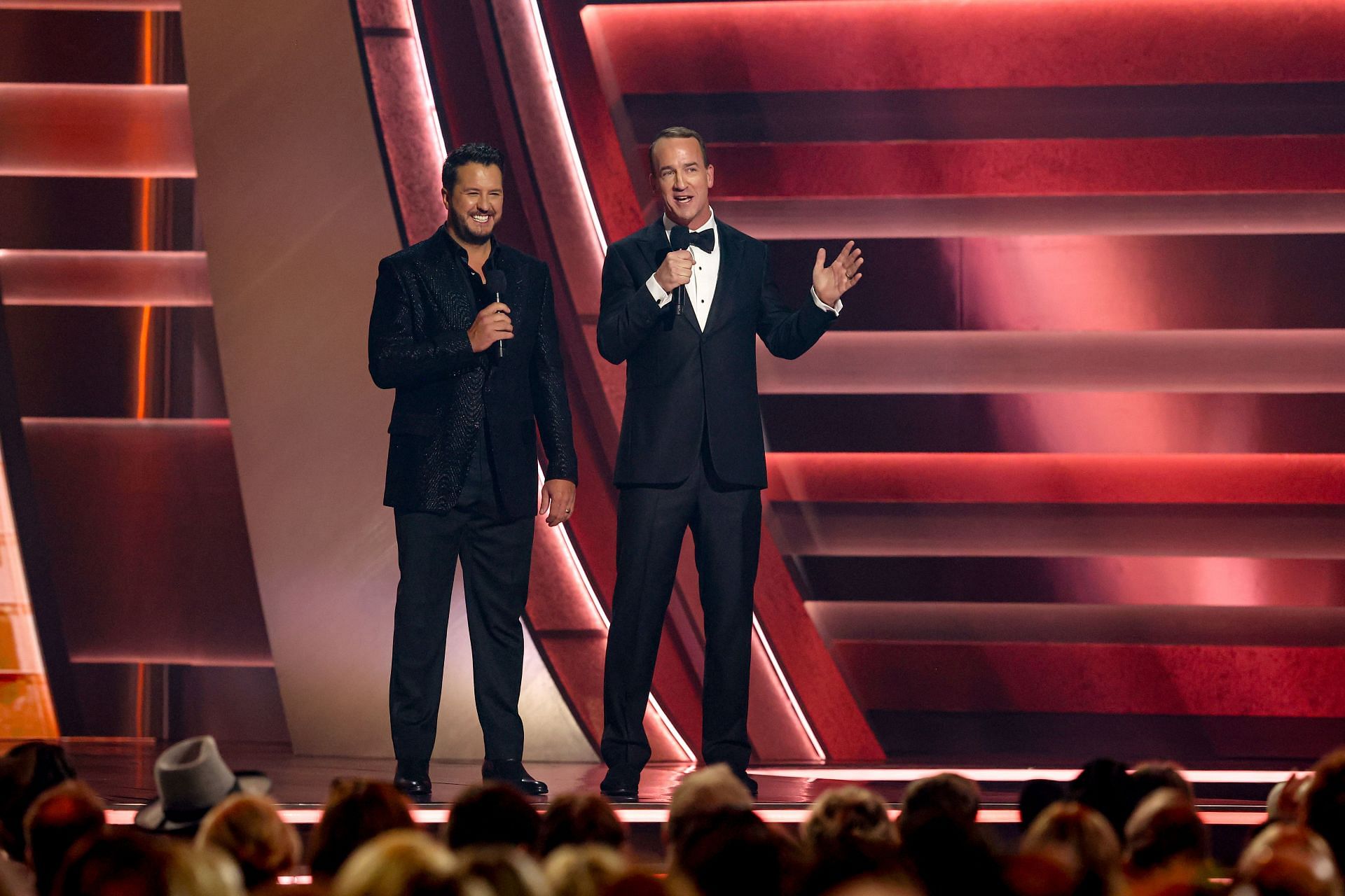 Peyton Manning tells jokes at the 57th CMA Awards