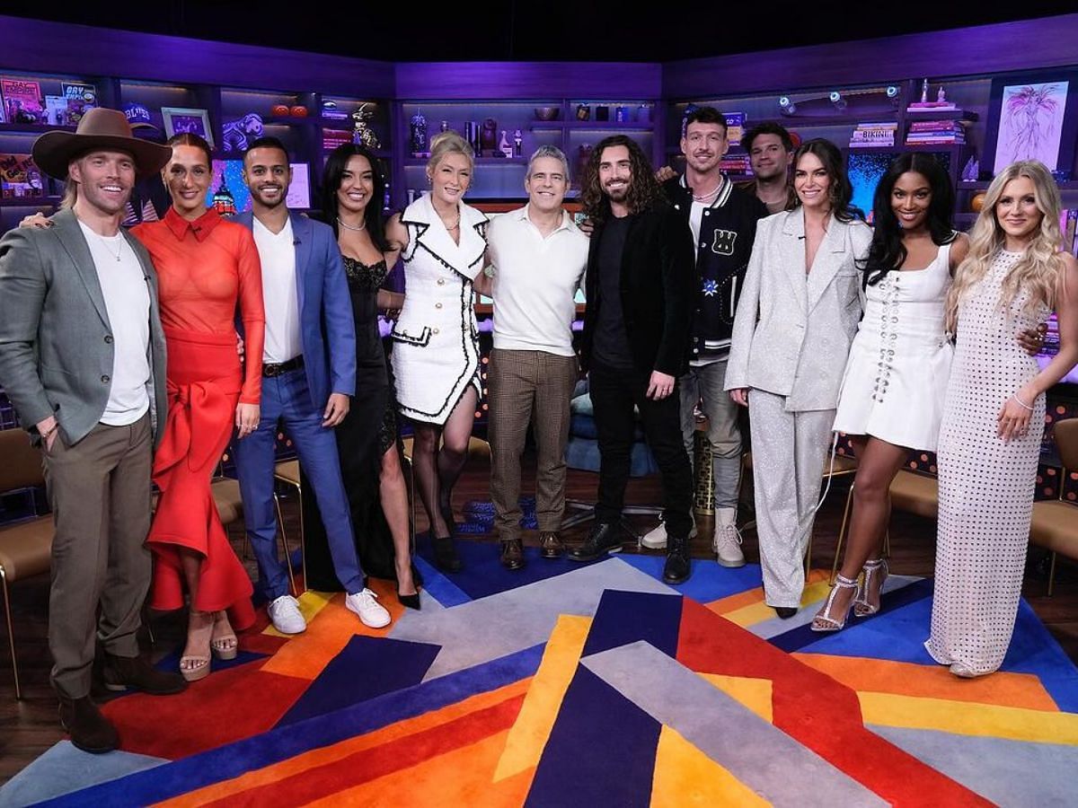 The cast of Winter House with Andy Cohen (Image via Instagram/@bravotv) 