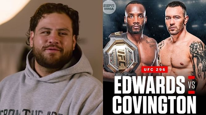 "He gets better and better each time" - Tai Tuivasa predicts third-round finish in UFC 296 headliner between Leon Edwards and Colby Covington