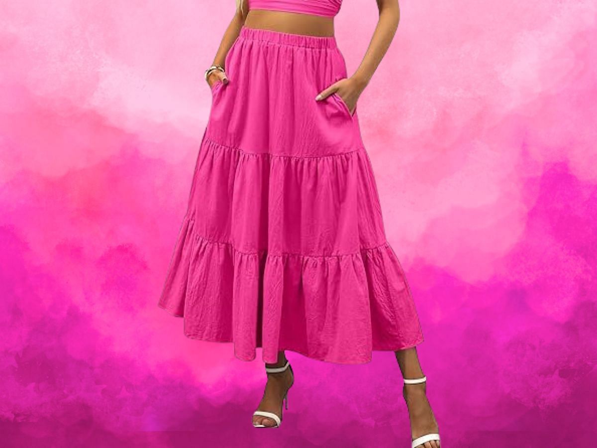 A maxi skirt (Image via Amazon)