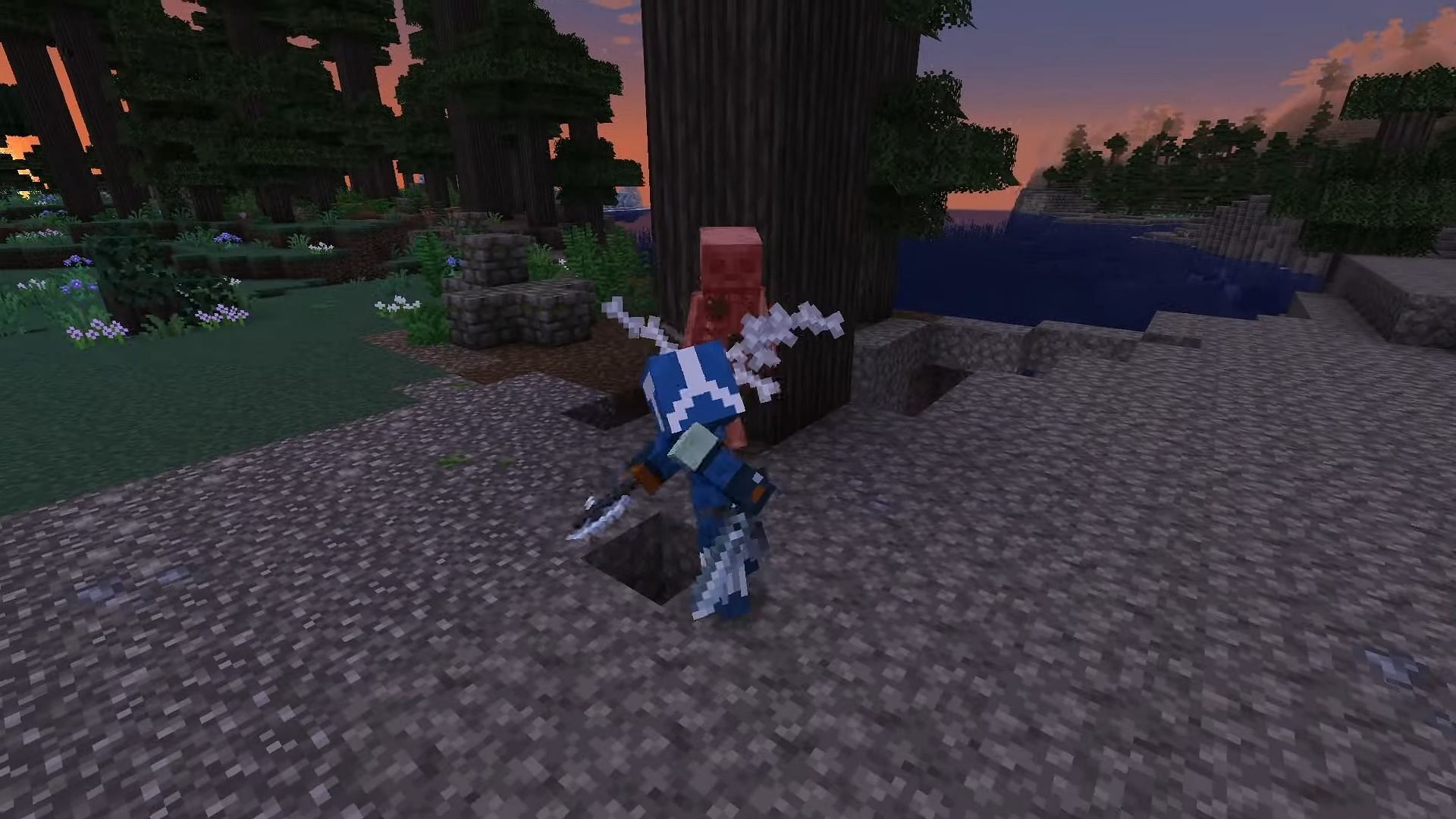 Medieval MC reimagines Minecraft as a thoroughly fleshed-out medieval RPG (Image via Topothetop/YouTube)