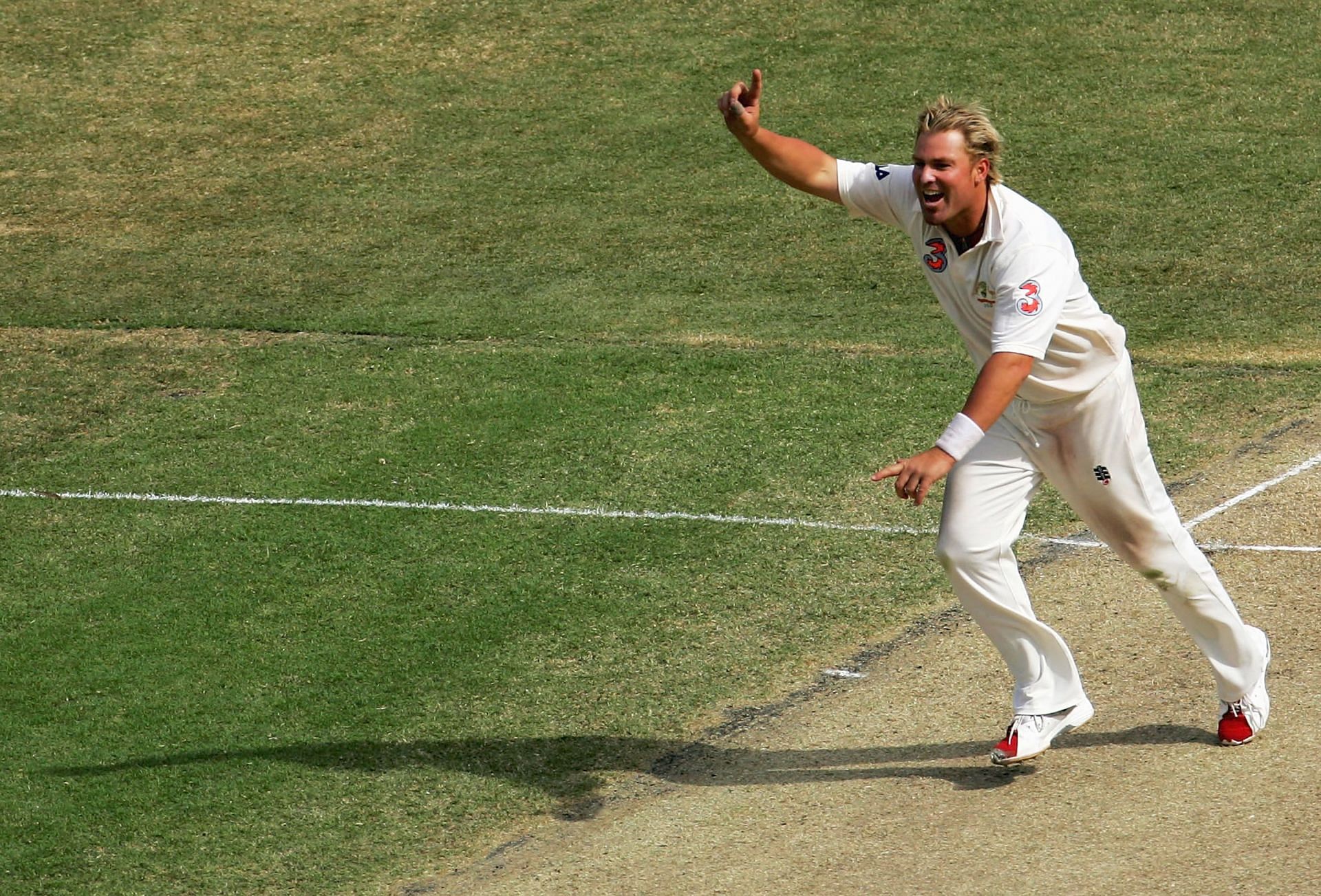 Shane Warne during Second Test - Australia v Pakistan: Day 1 2004 [Getty Images]