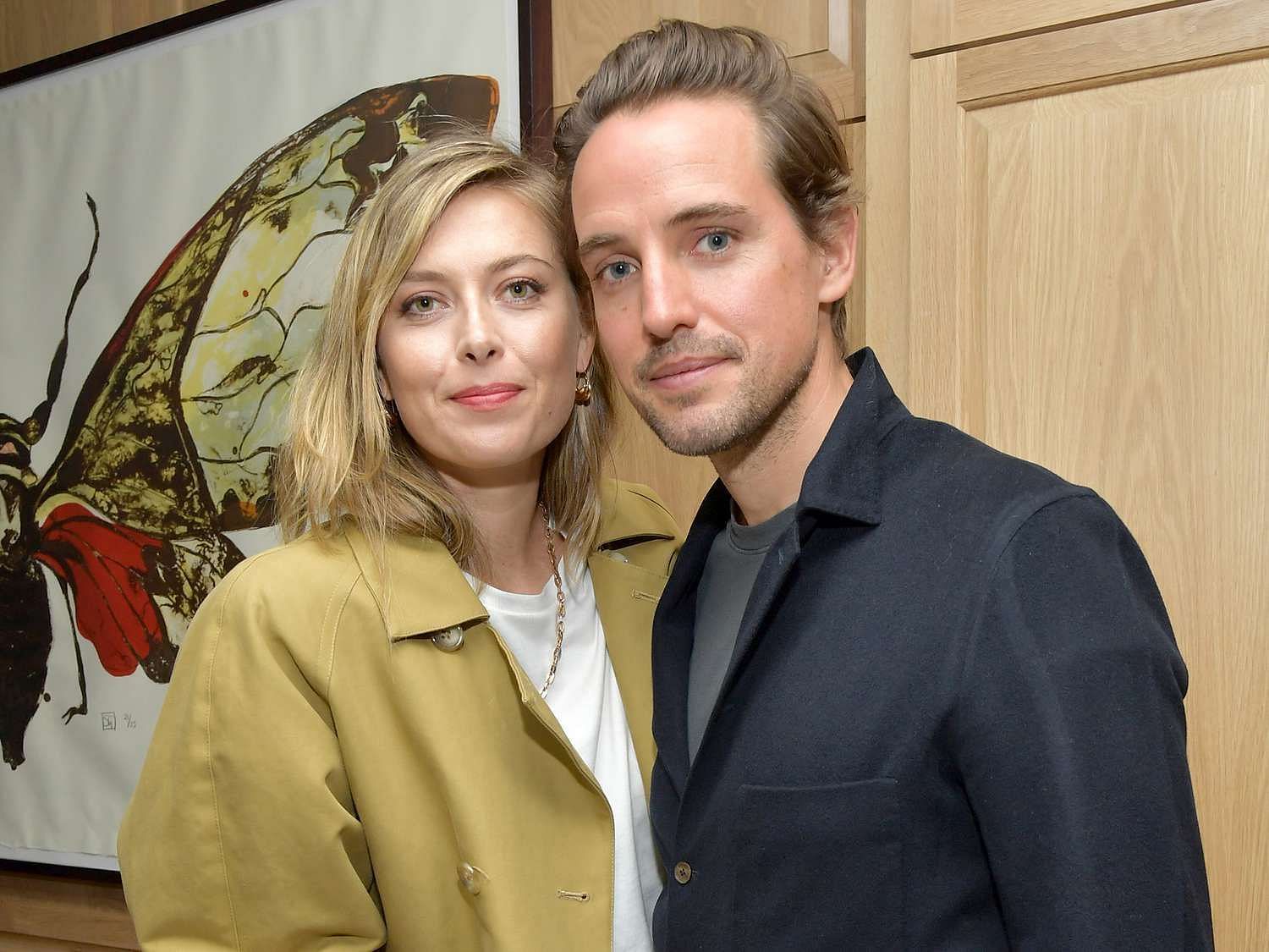 Alexander Gilkes poses with wife Maria Sharapova