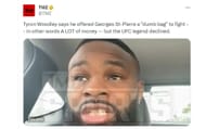 Tweet regarding Woodley's comments about St-Pierre