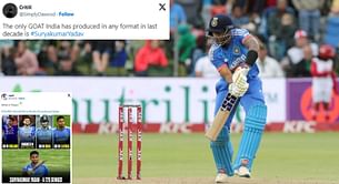 "T20 Genius" - Fans react to Suryakumar Yadav's 100 off 56 balls in IND vs SA 3rd T20I
