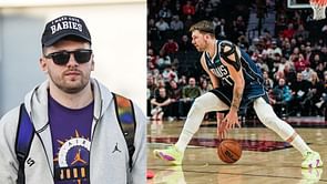 Girl dad Luka Doncic hysterically pairs outfit with 'I make cute babies' hat